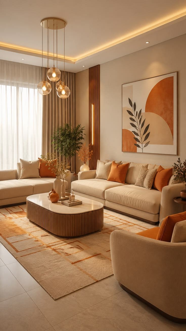 Bright Warm Living Room