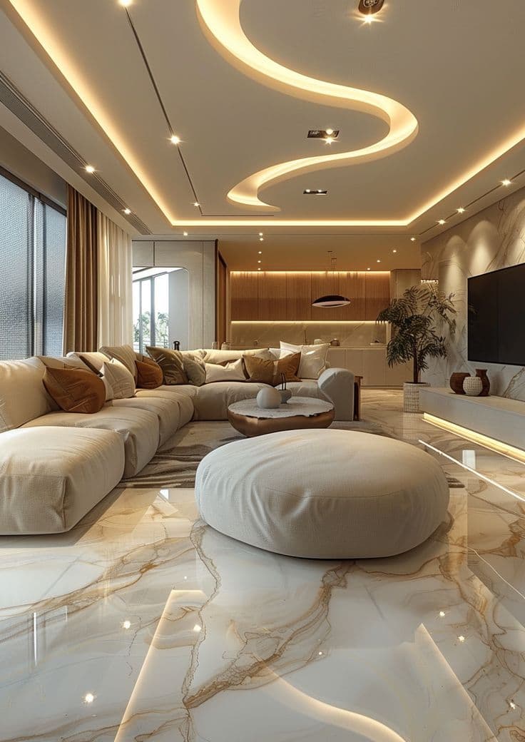 Bright Warm Living Room
