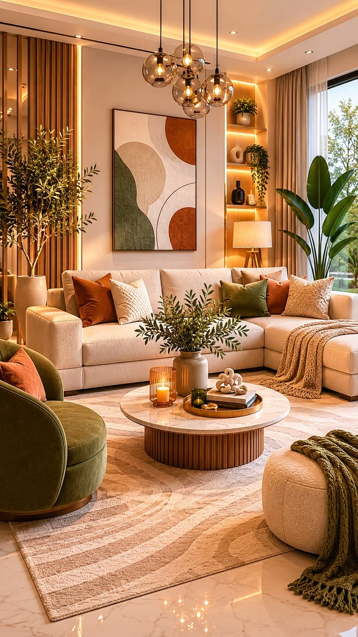 Bright Warm Living Room