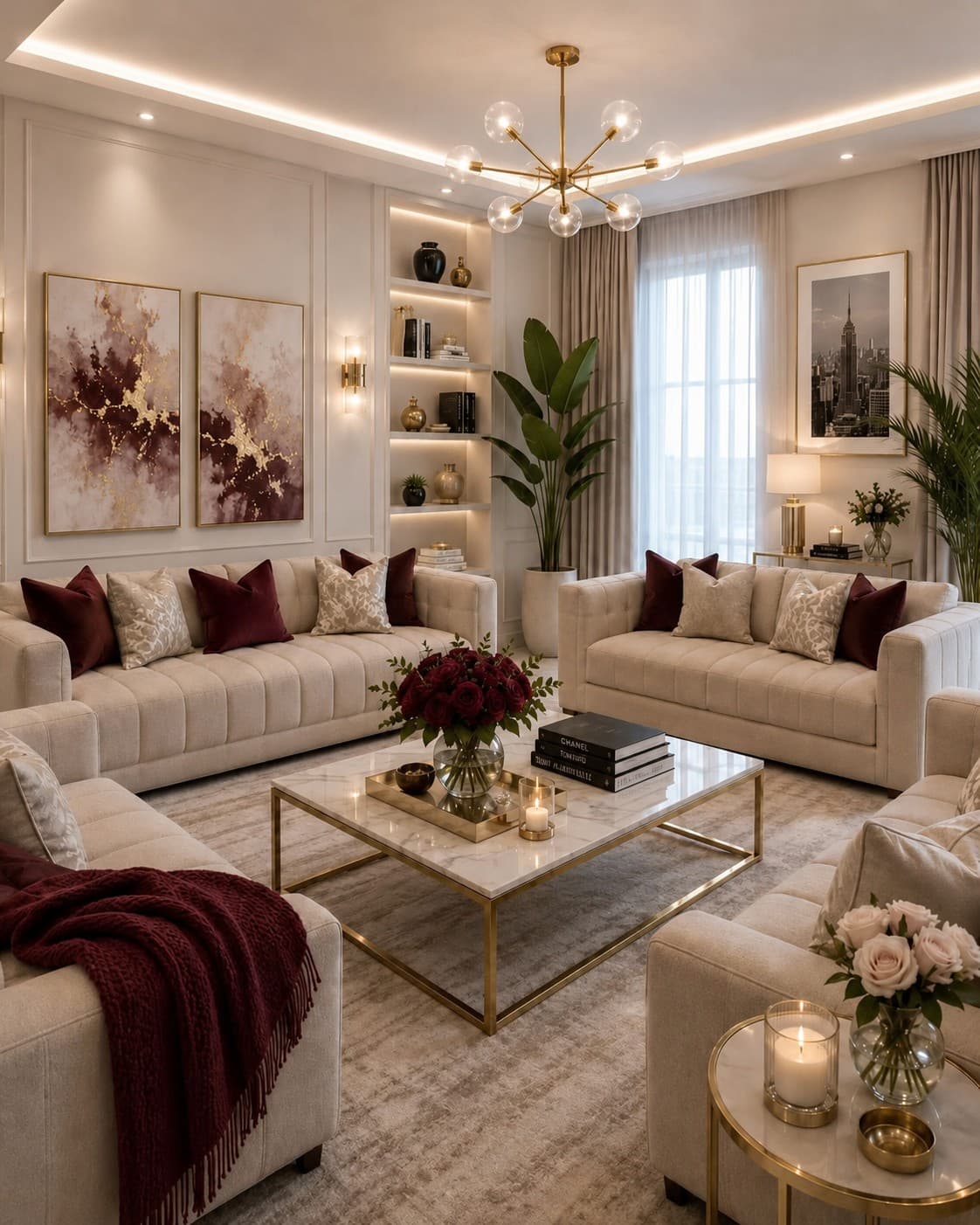 Bright Warm Living Room